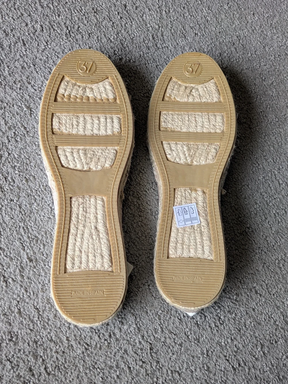 NWOT Handmade Canvas Espadrille Flats